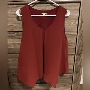 Dust red blouse
